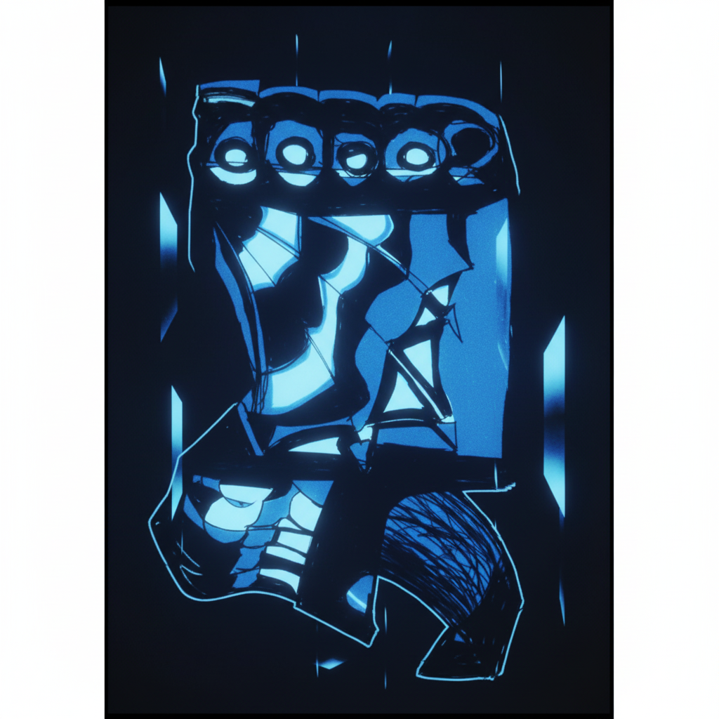 Orange Brown Holographic — Art Print