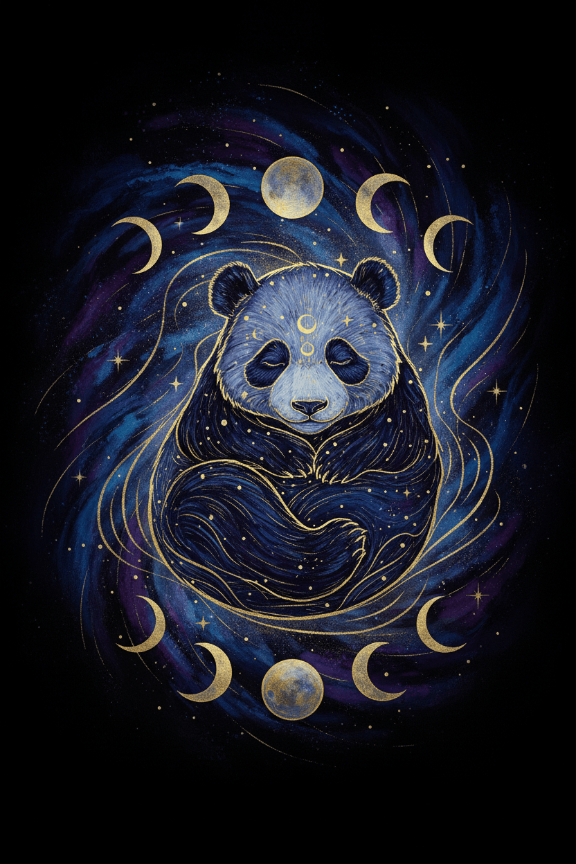 Celestial Panda — Cosmic Nebula
