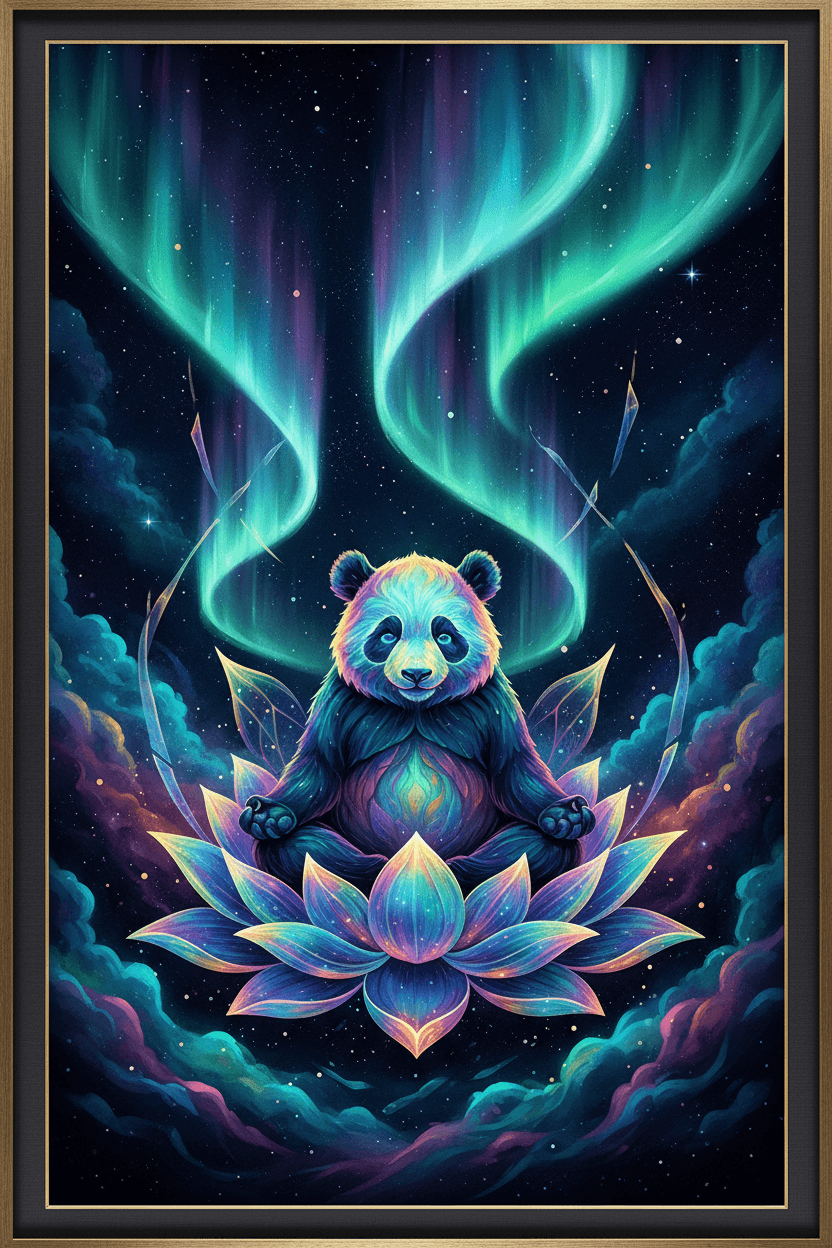 Celestial Panda — Lotus Meditation