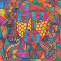 Cheerful Holographic Portrait — Art Print