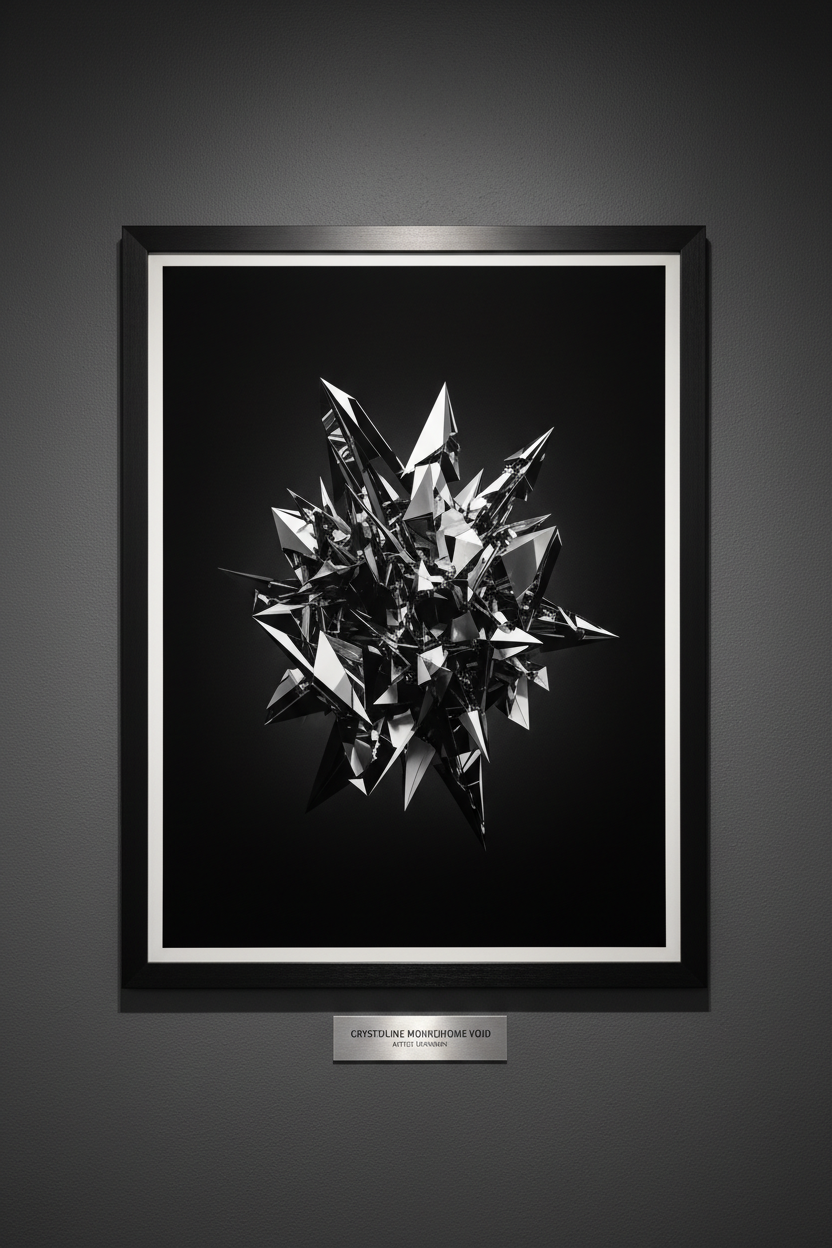 Crystalline Monochrome Void