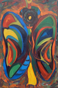 Expressionist Butterfly Abstract