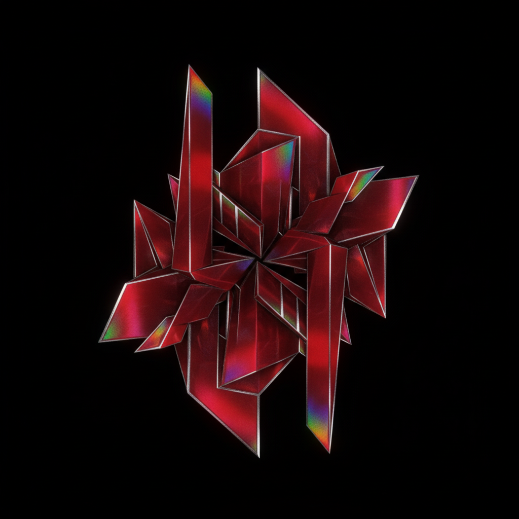 Holographic Geometric Architecture — Art Print