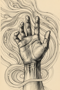 Reaching Hand — Original Hand Sketch