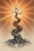 The Ember Rise — Twisted Tree Breaking Free